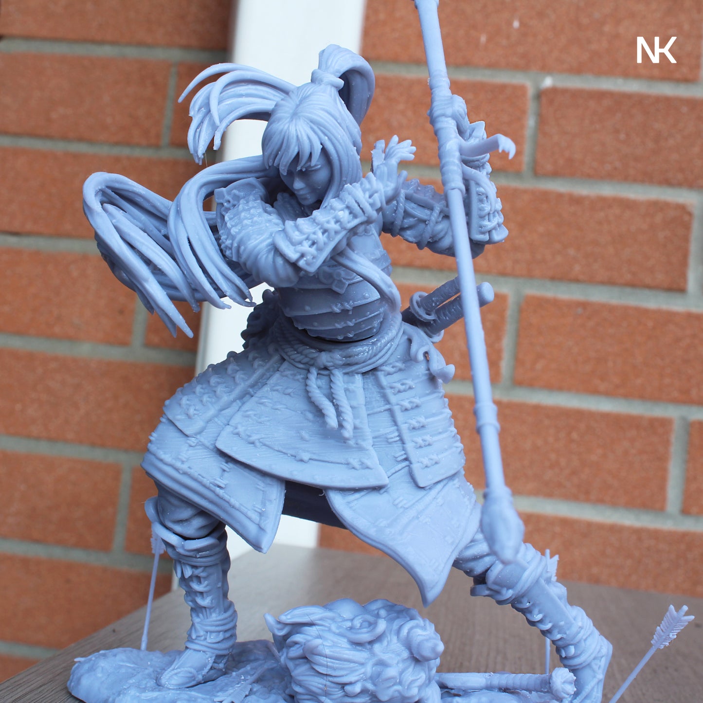 Akiko, the Bounty Hunter | 32mm–185mm | 3D Printed Figure | Art Piece | Nerikson | Nerdy Creations