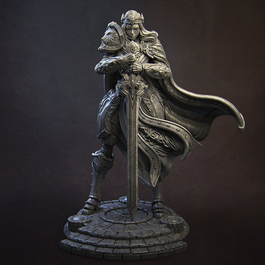 Alina, Paladin of Dawn | 32mm–180mm | 3D Printed Figure | Art Piece | Nerikson | Nerdy Creations