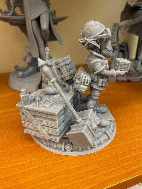 Alvynn the Alchemist (Version A) | 3D Printed Figure | Art Piece | Nerikson | Nerdy Creations