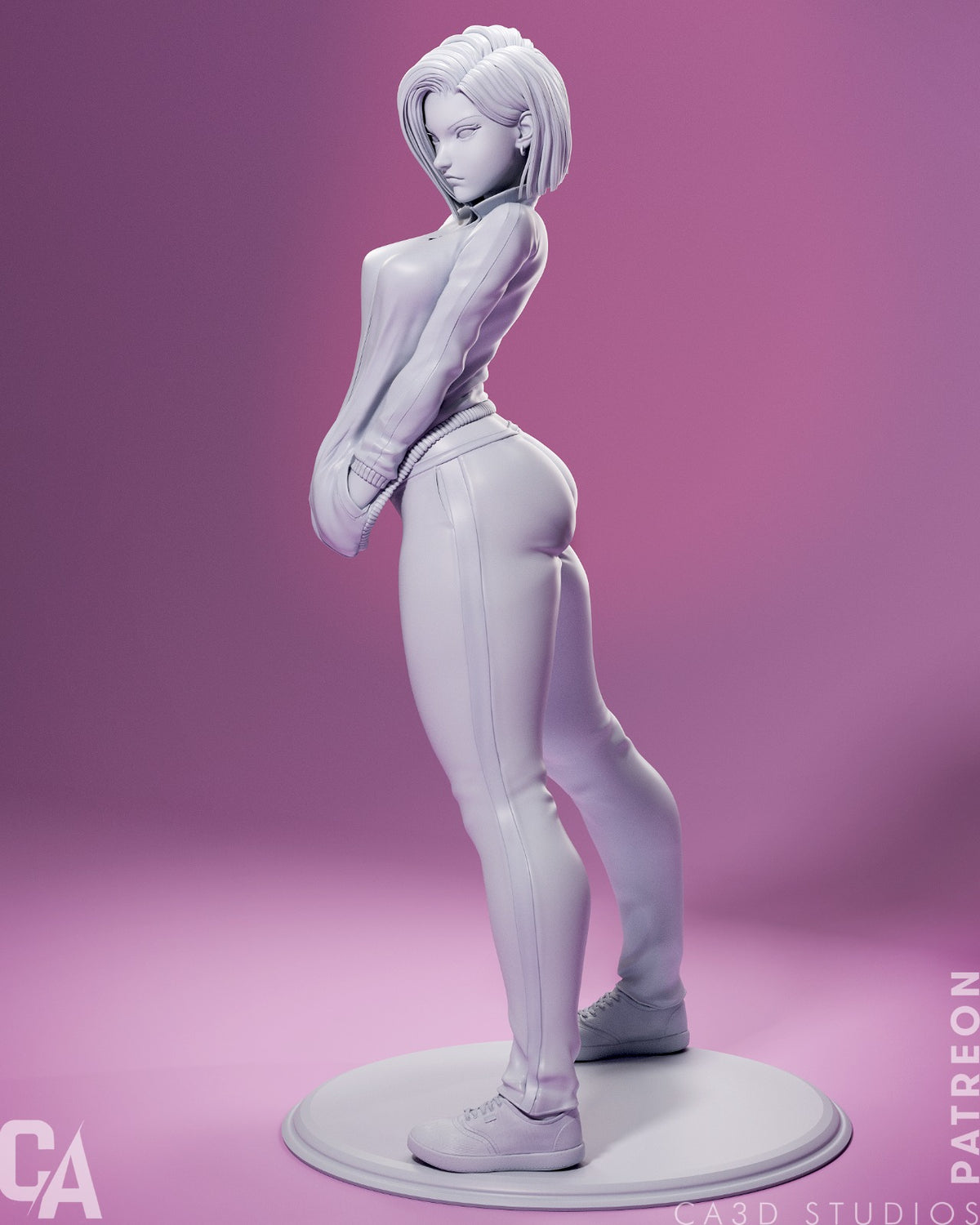 Android 18 resin figure