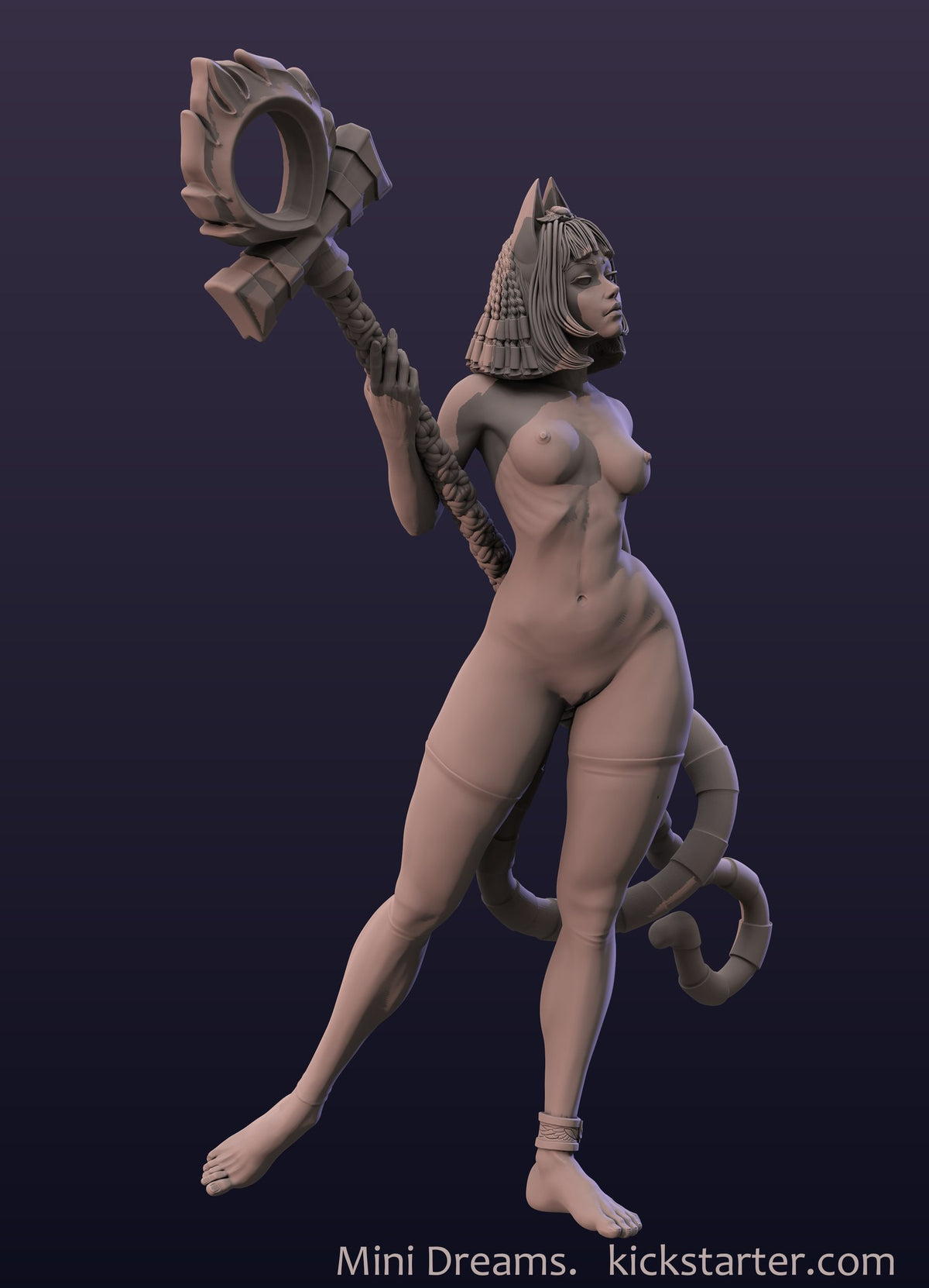 Ankhsu Egyptian Girl resin figure