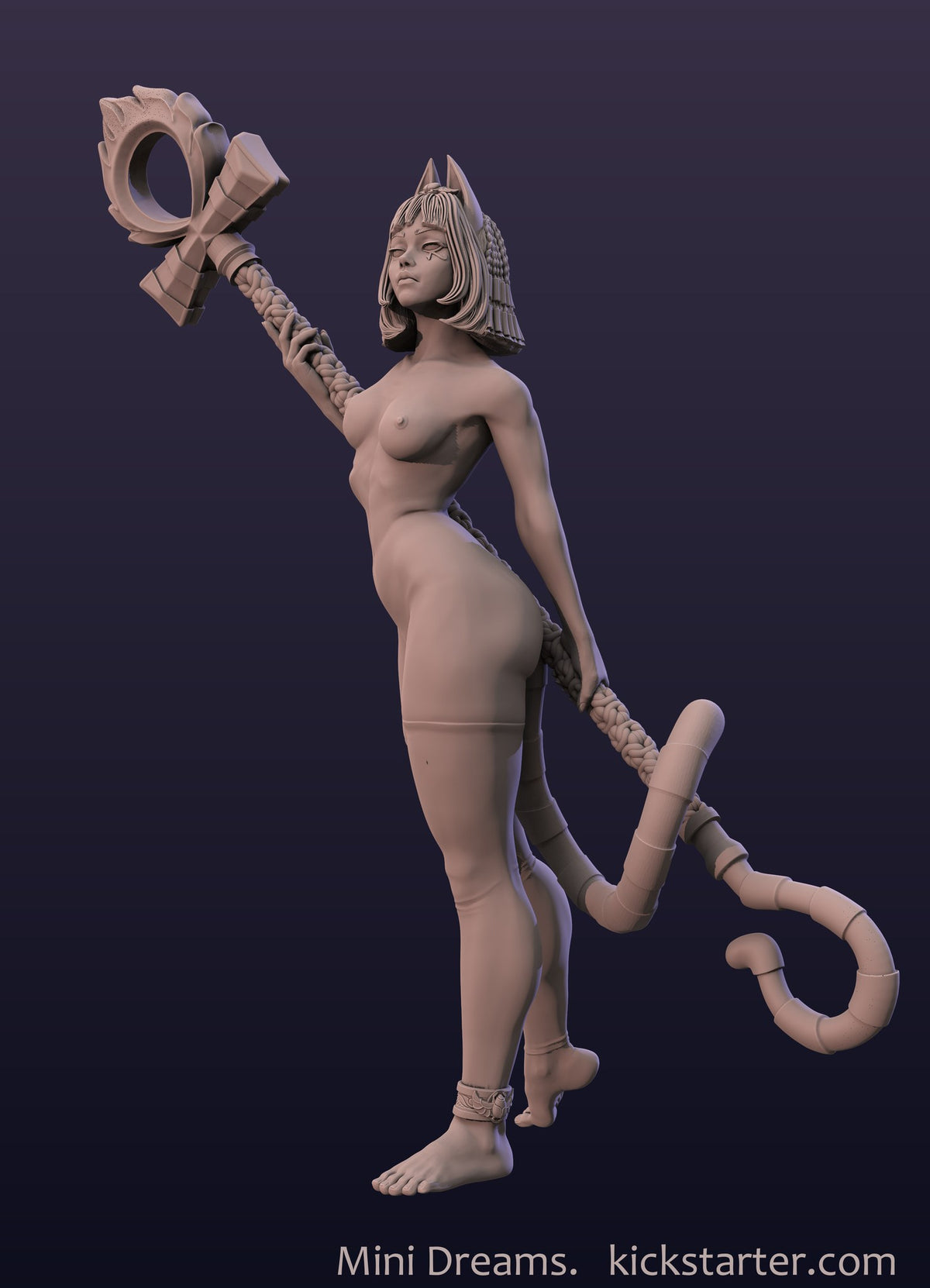 Ankhsu Egyptian Girl resin figure