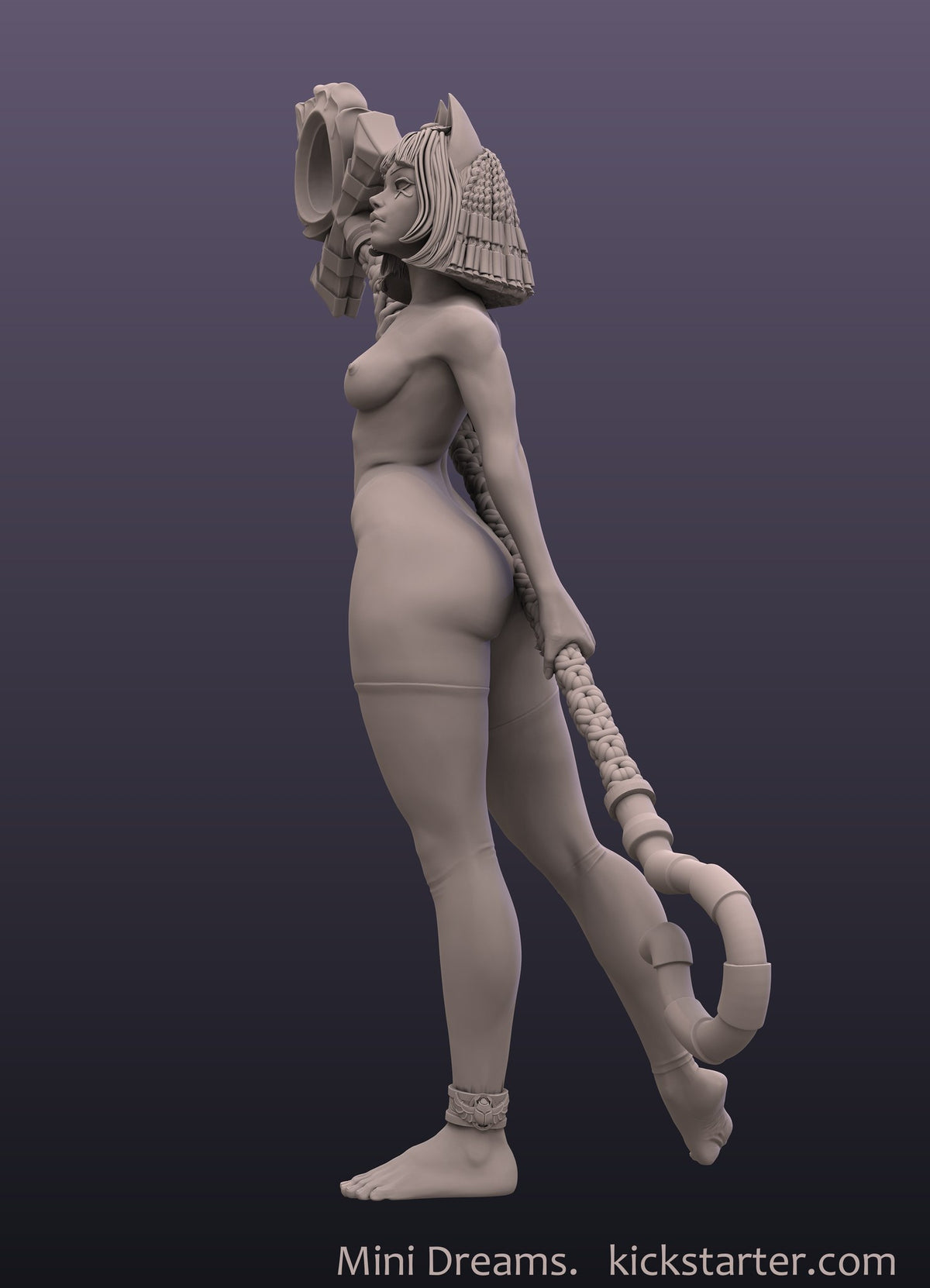 Ankhsu Egyptian Girl resin figure