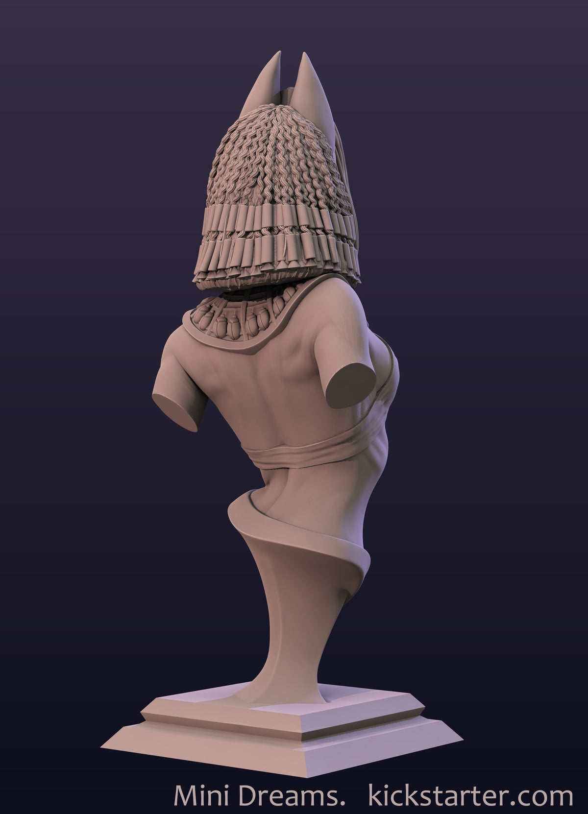 Ankhsu Egyptian Girl resin figure