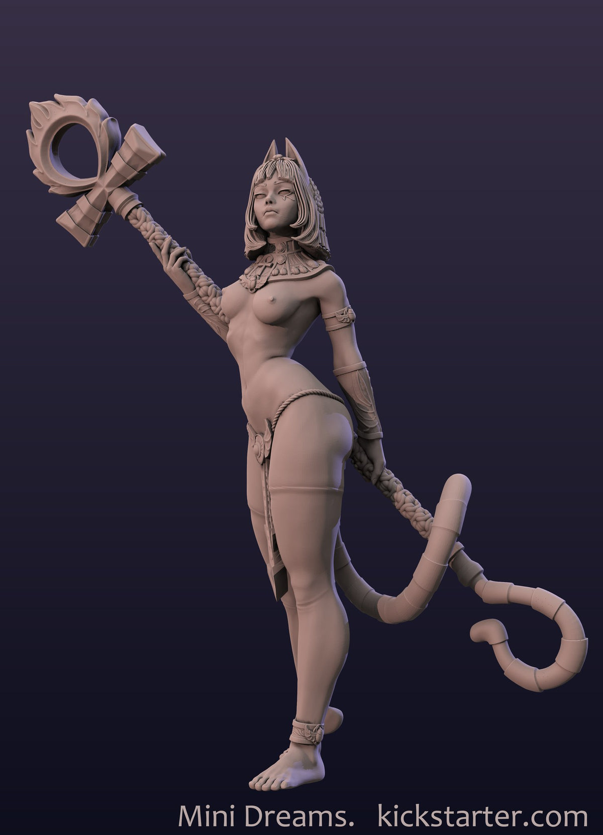 Ankhsu Egyptian Girl resin figure