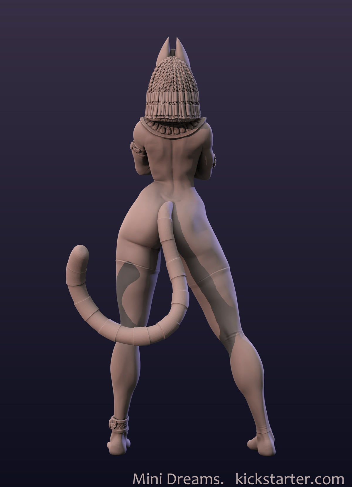 Ankhsu Egyptian Girl resin figure