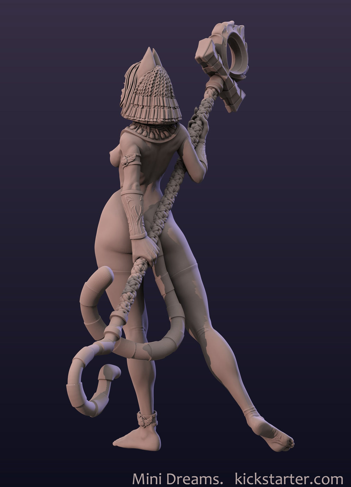 Ankhsu Egyptian Girl resin figure
