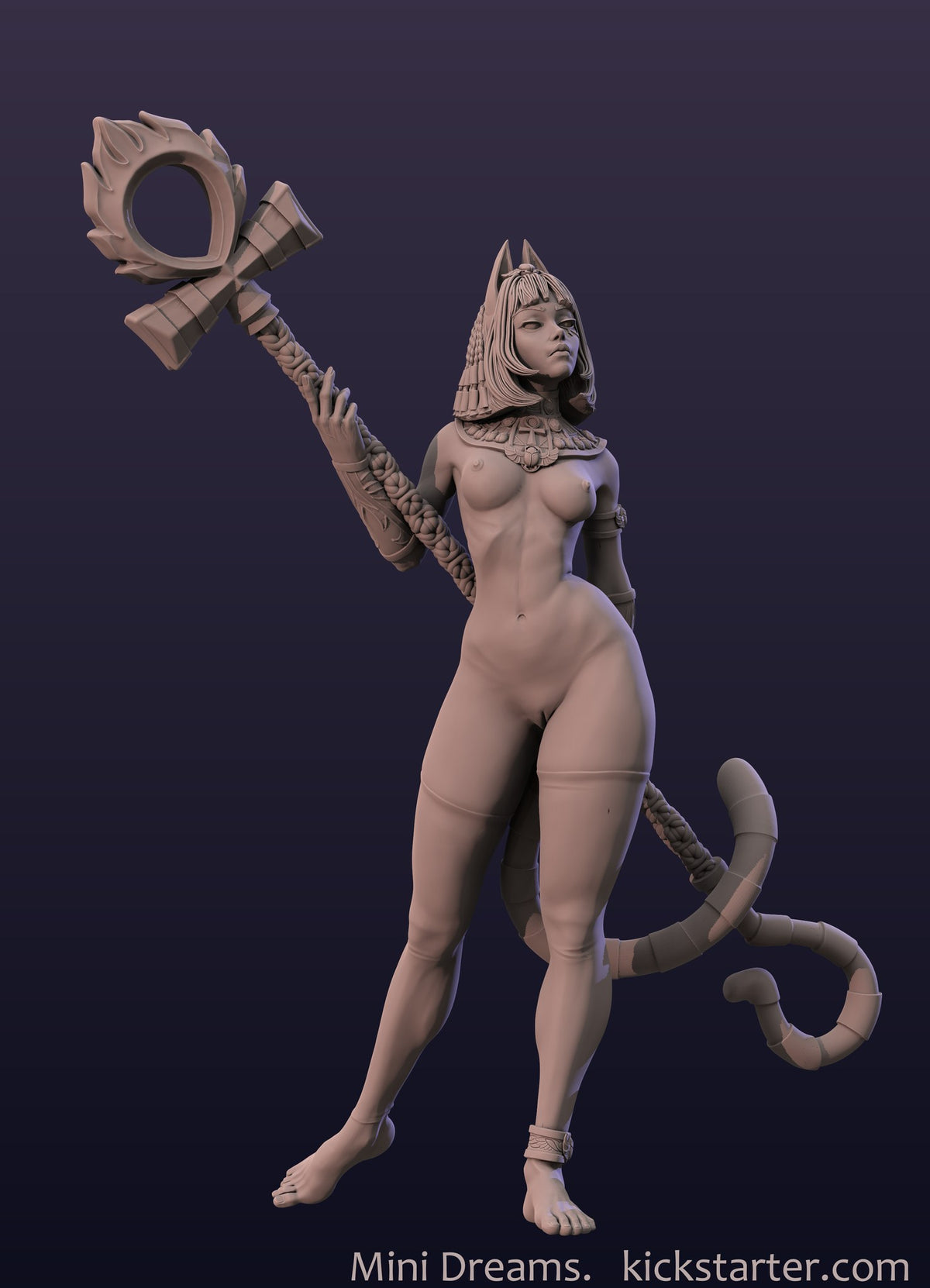 Ankhsu Egyptian Girl resin figure