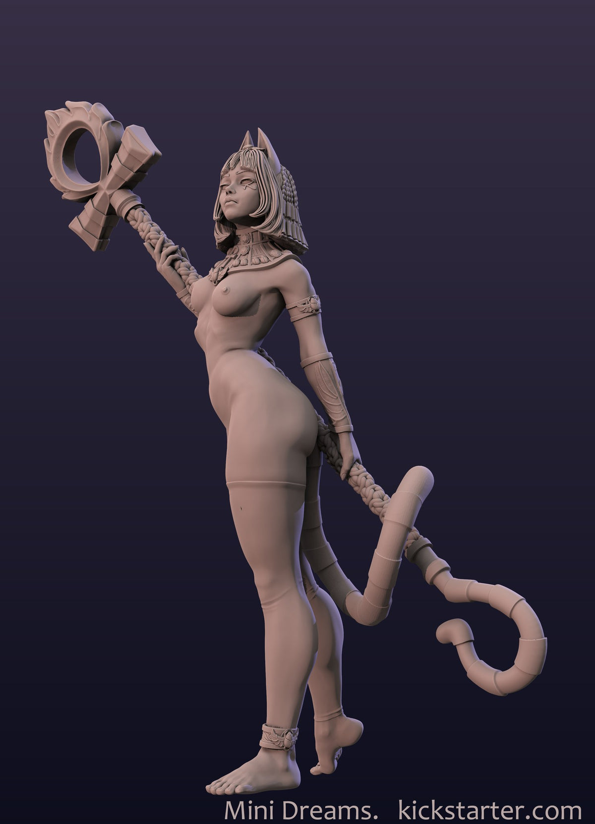 Ankhsu Egyptian Girl resin figure
