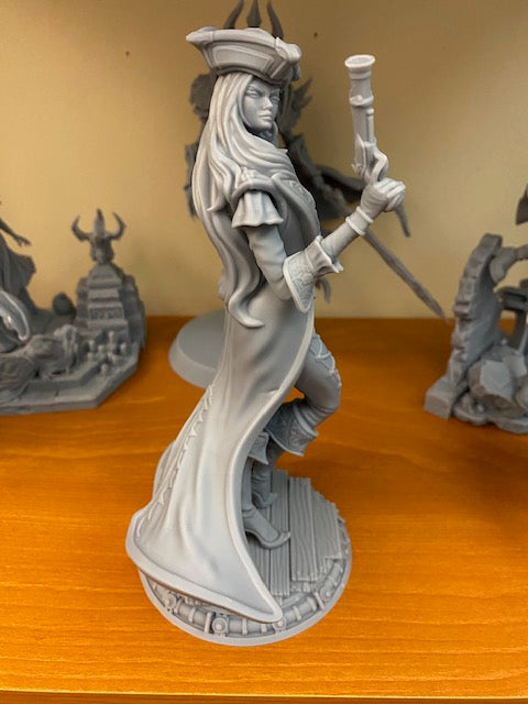 Anne, the Pirate Captain | 32mm–210mm | 3D Printed Figure | Art Piece | Nerikson | Nerdy Creations