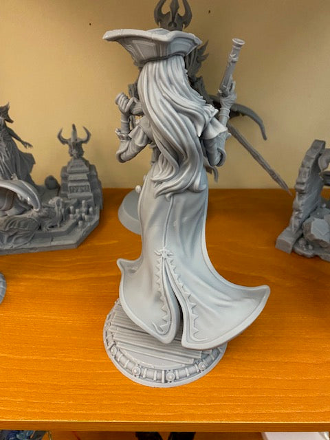 Anne, the Pirate Captain | 32mm–210mm | 3D Printed Figure | Art Piece | Nerikson | Nerdy Creations