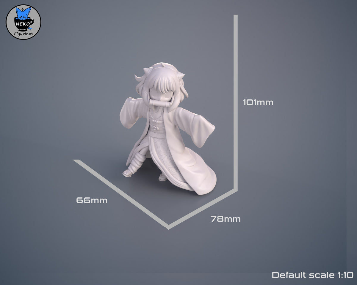 Anya Forger x Demon Slayer resin figure
