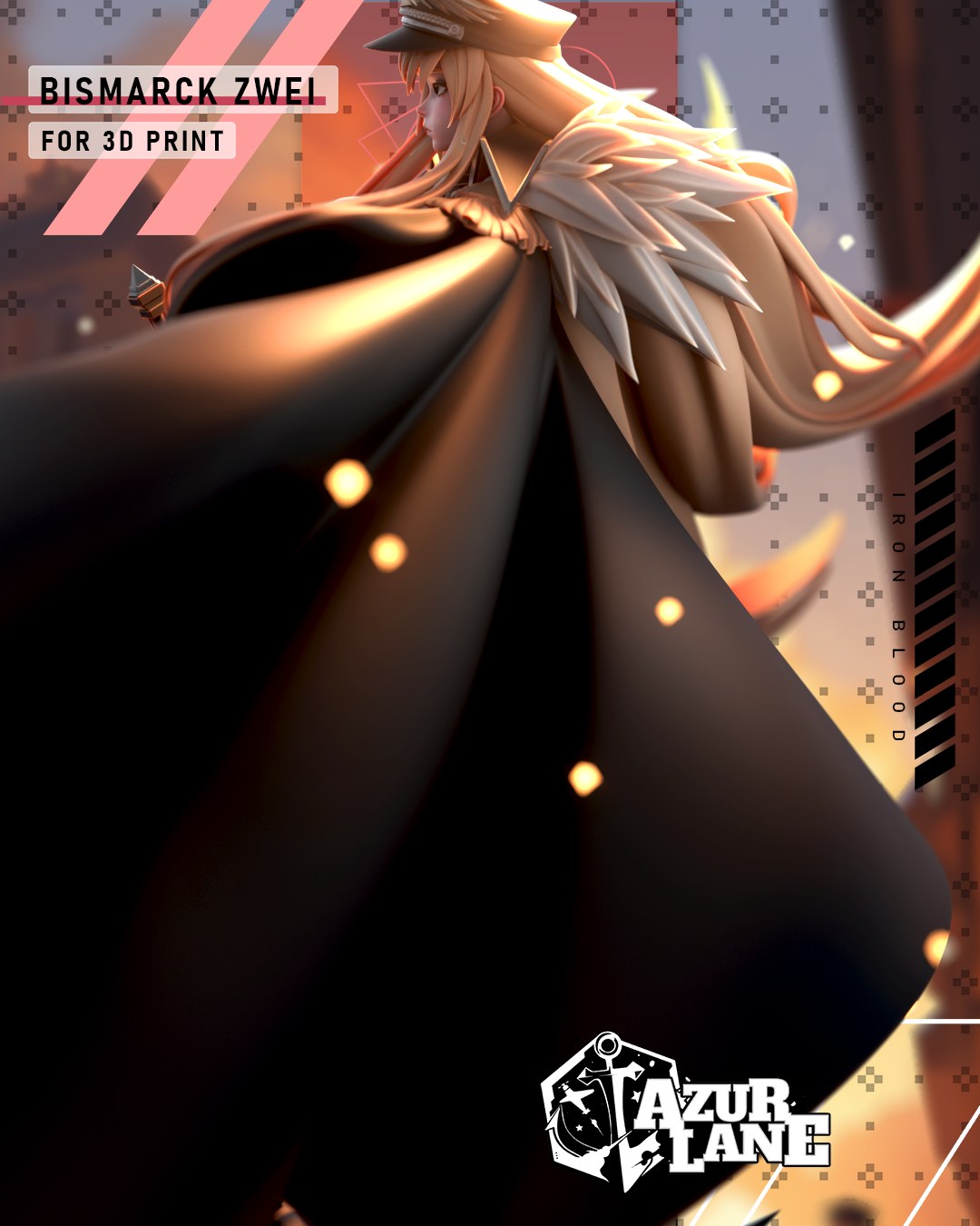 Bismarck resin figure