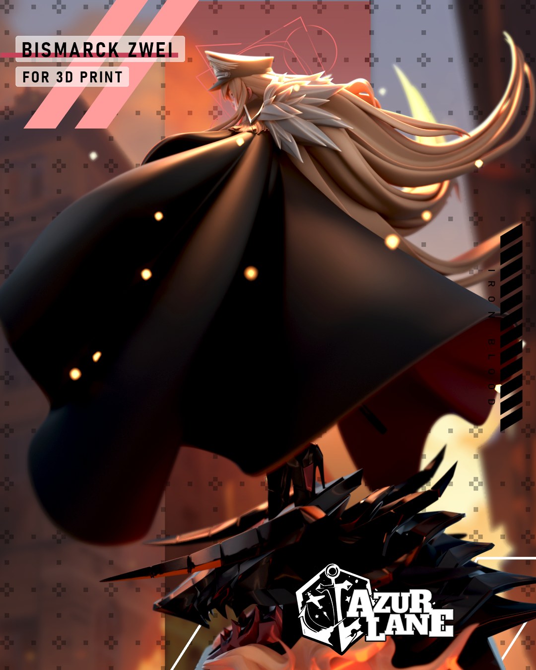Bismarck resin figure