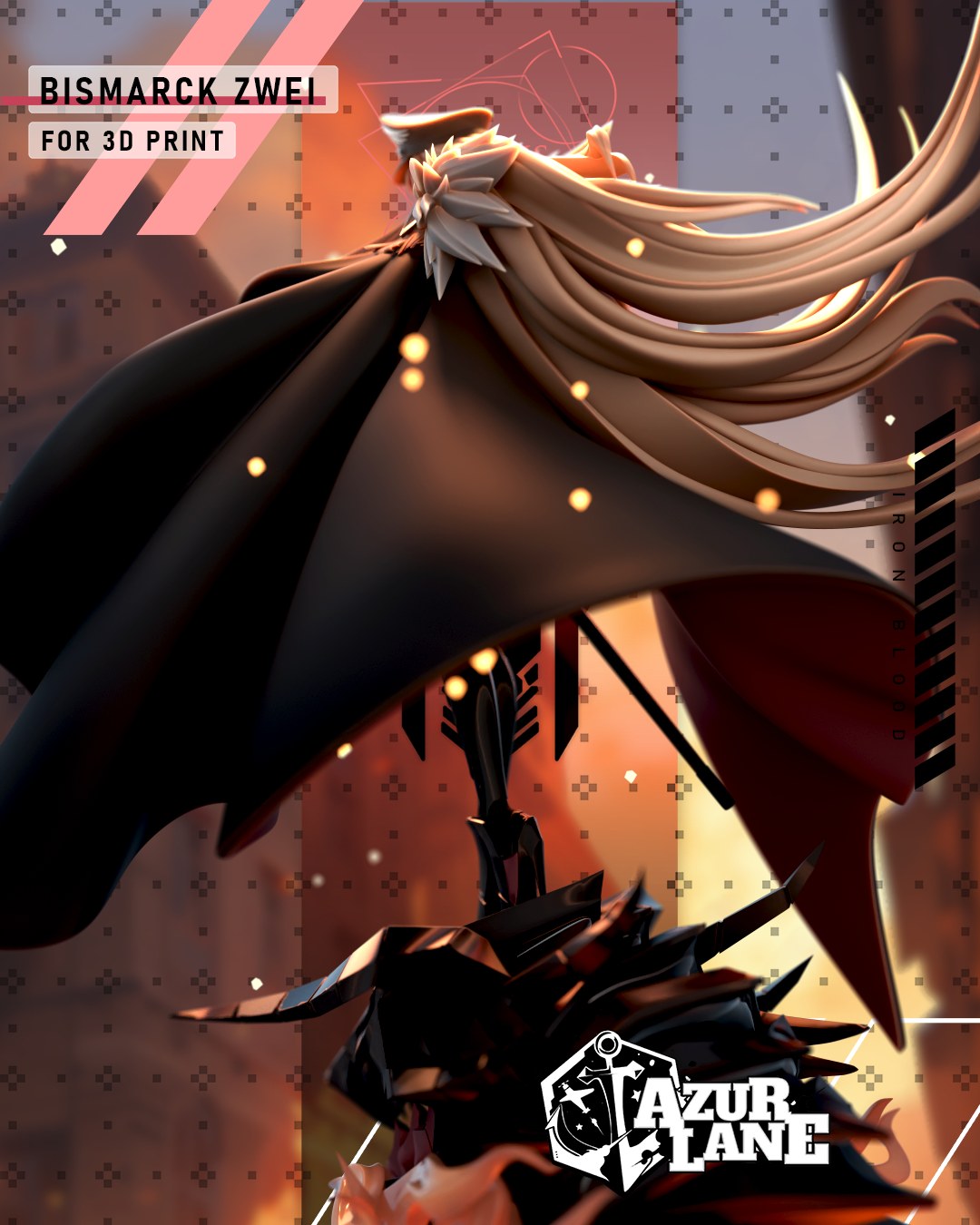 Bismarck resin figure