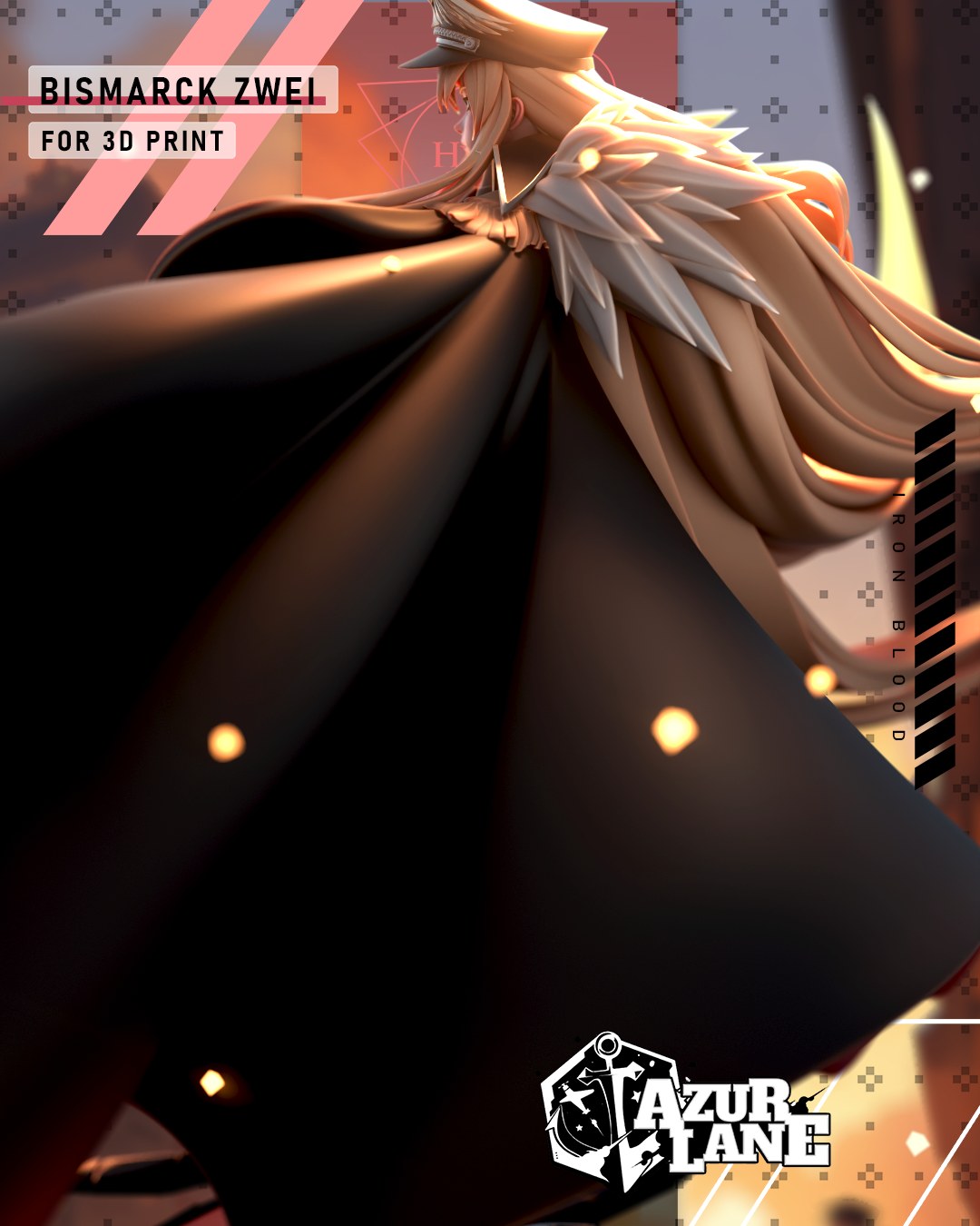 Bismarck resin figure