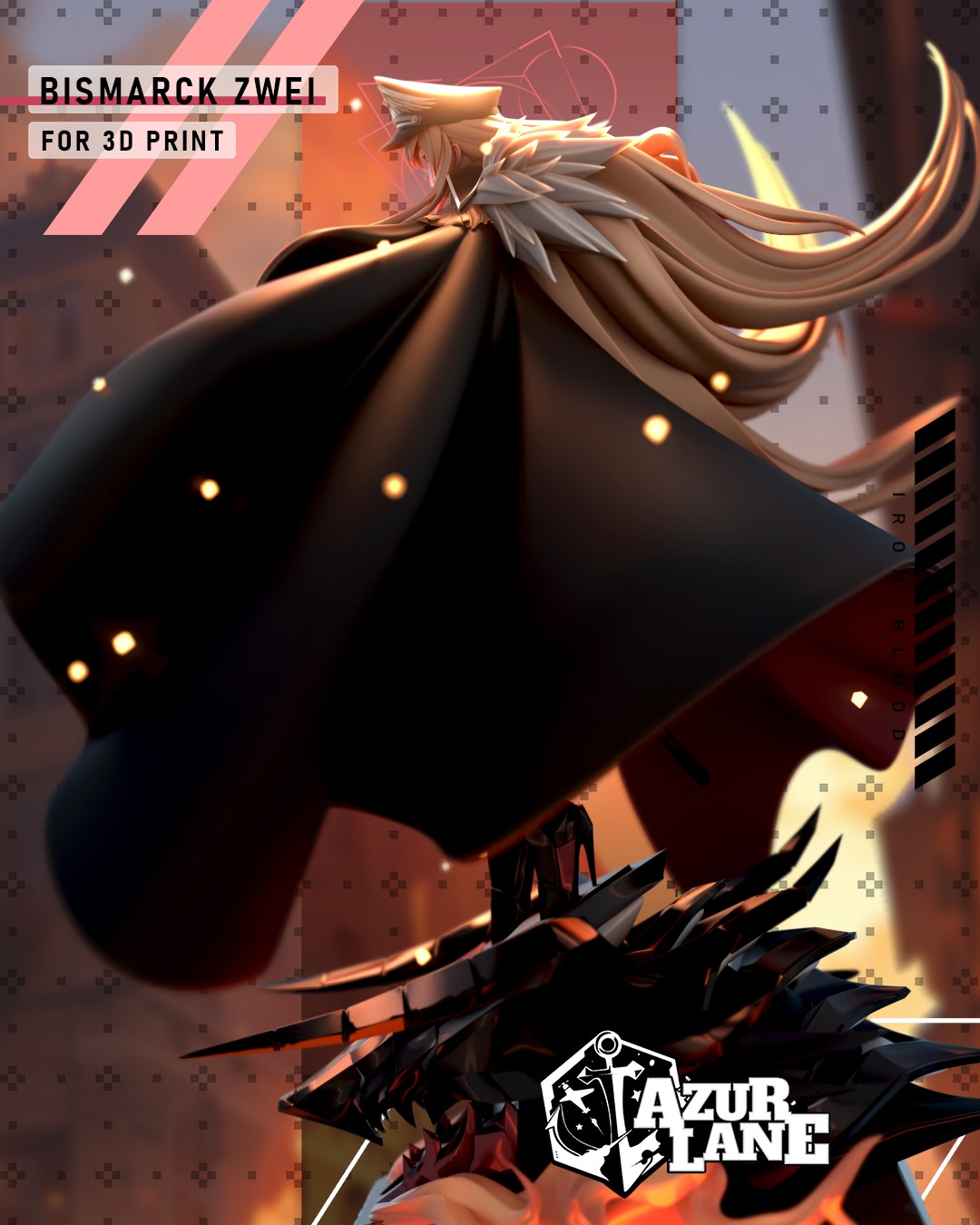 Bismarck resin figure