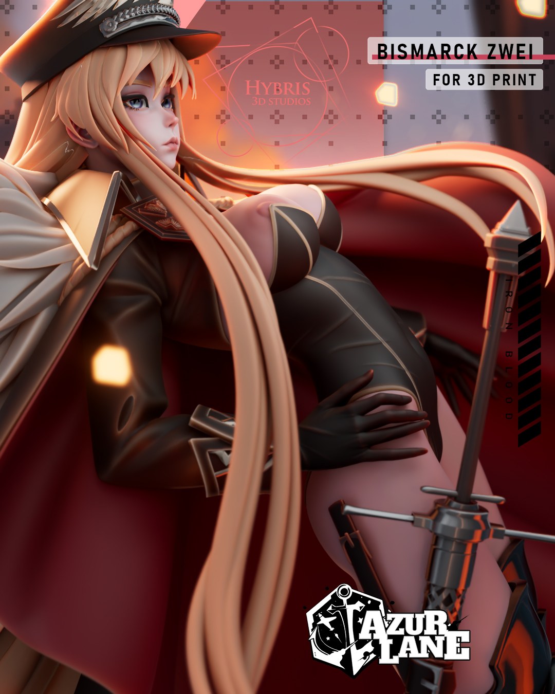 Bismarck resin figure