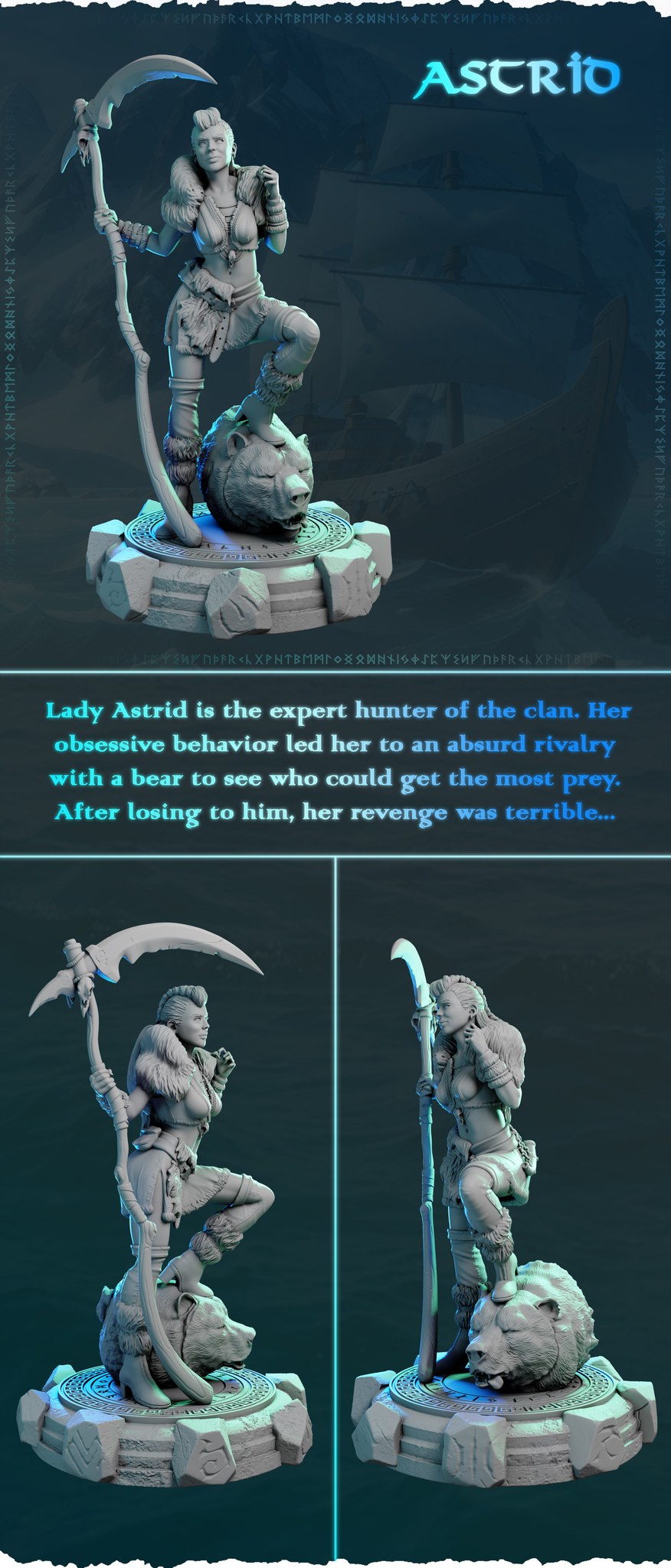 Astrid resin figure