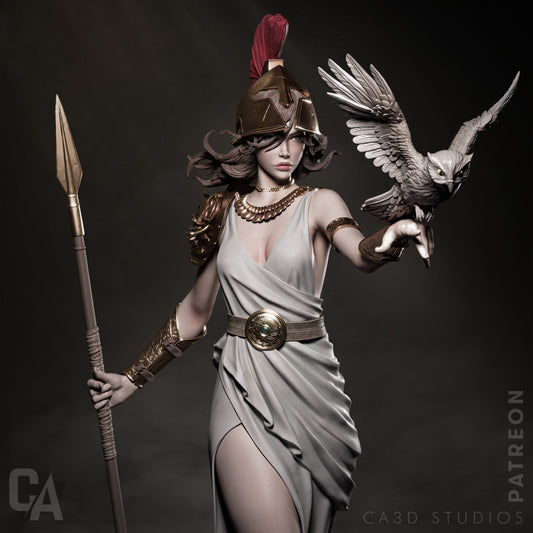Athena resin figure