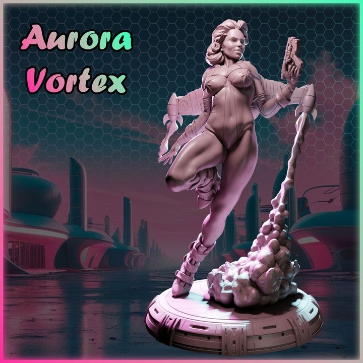 Aurora Vortex resin figure