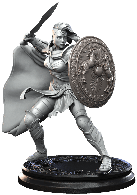 4. Kessia the Golden Shield (Adult) - Broken Sword Miniatures 3D printed resin figure