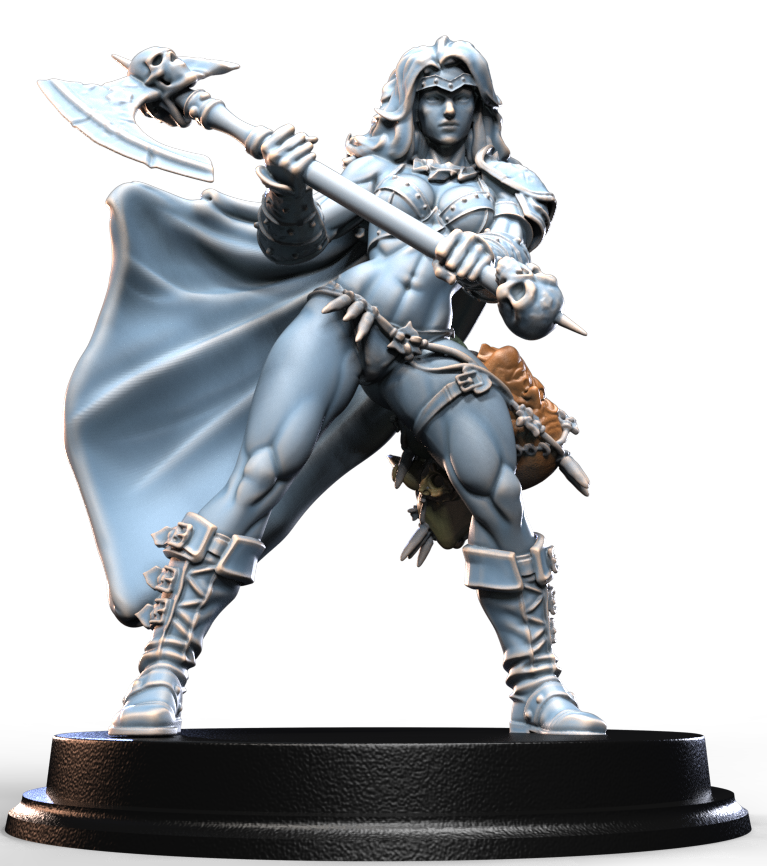 DRAGON HUNTRESS resin figure
