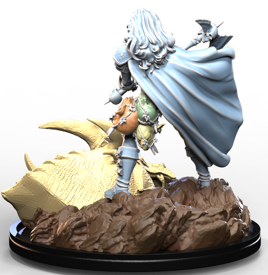 DRAGON HUNTRESS resin figure