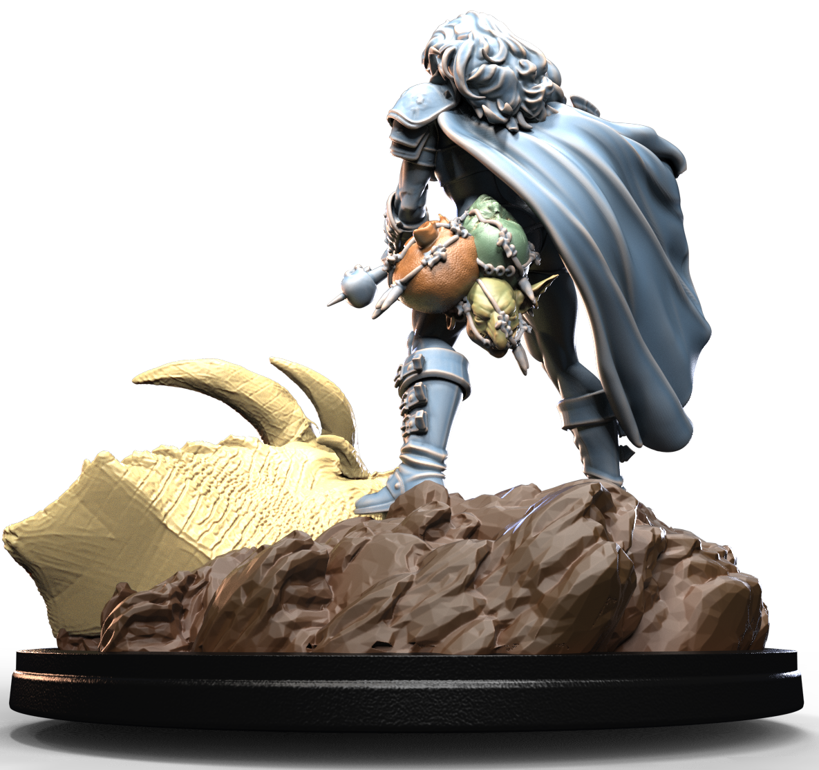 DRAGON HUNTRESS resin figure