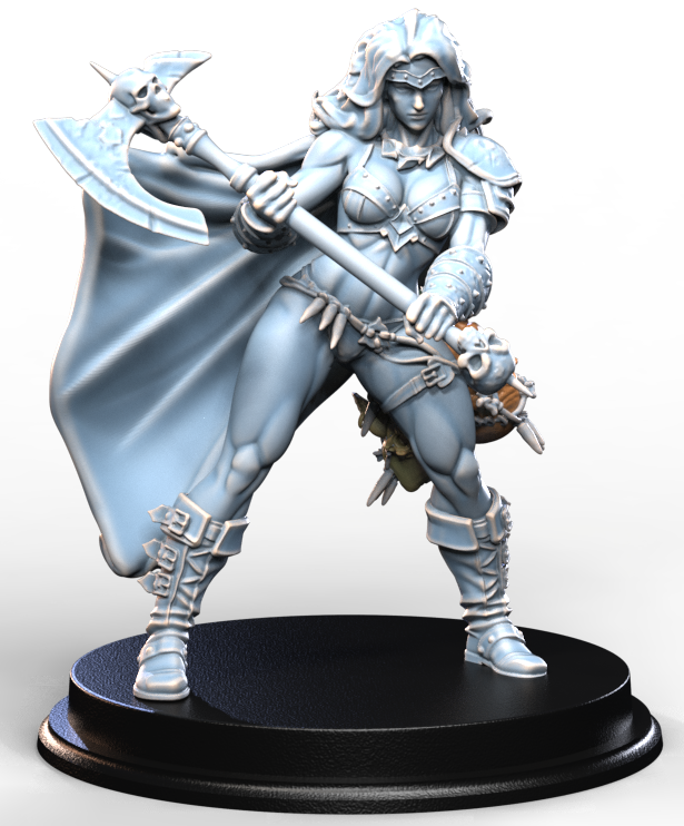 DRAGON HUNTRESS resin figure