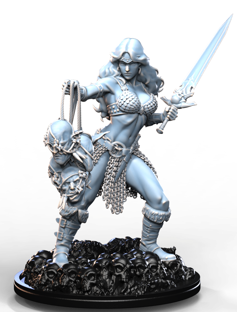 GOBLIN HUNTRESS resin figure