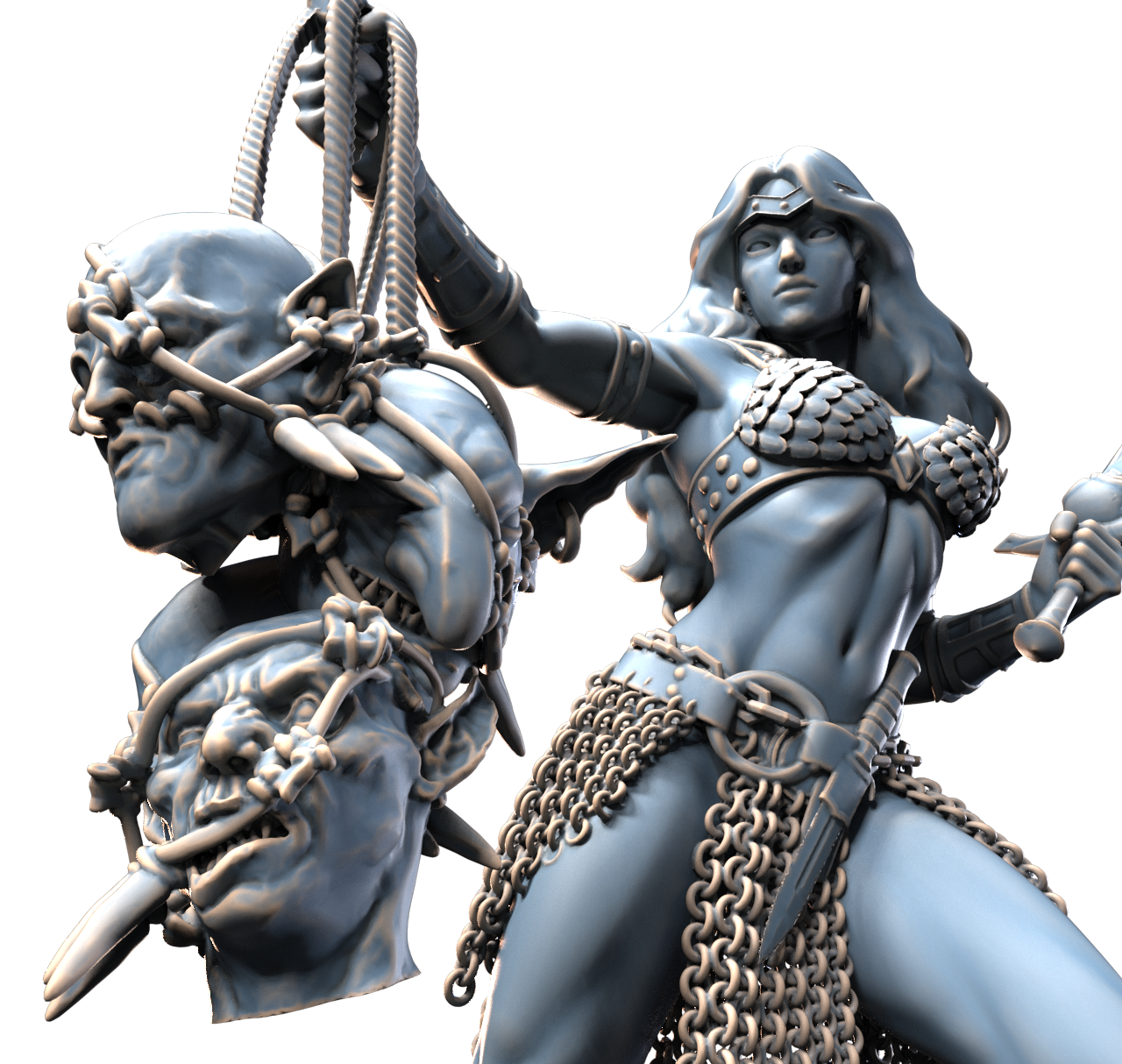 GOBLIN HUNTRESS resin figure