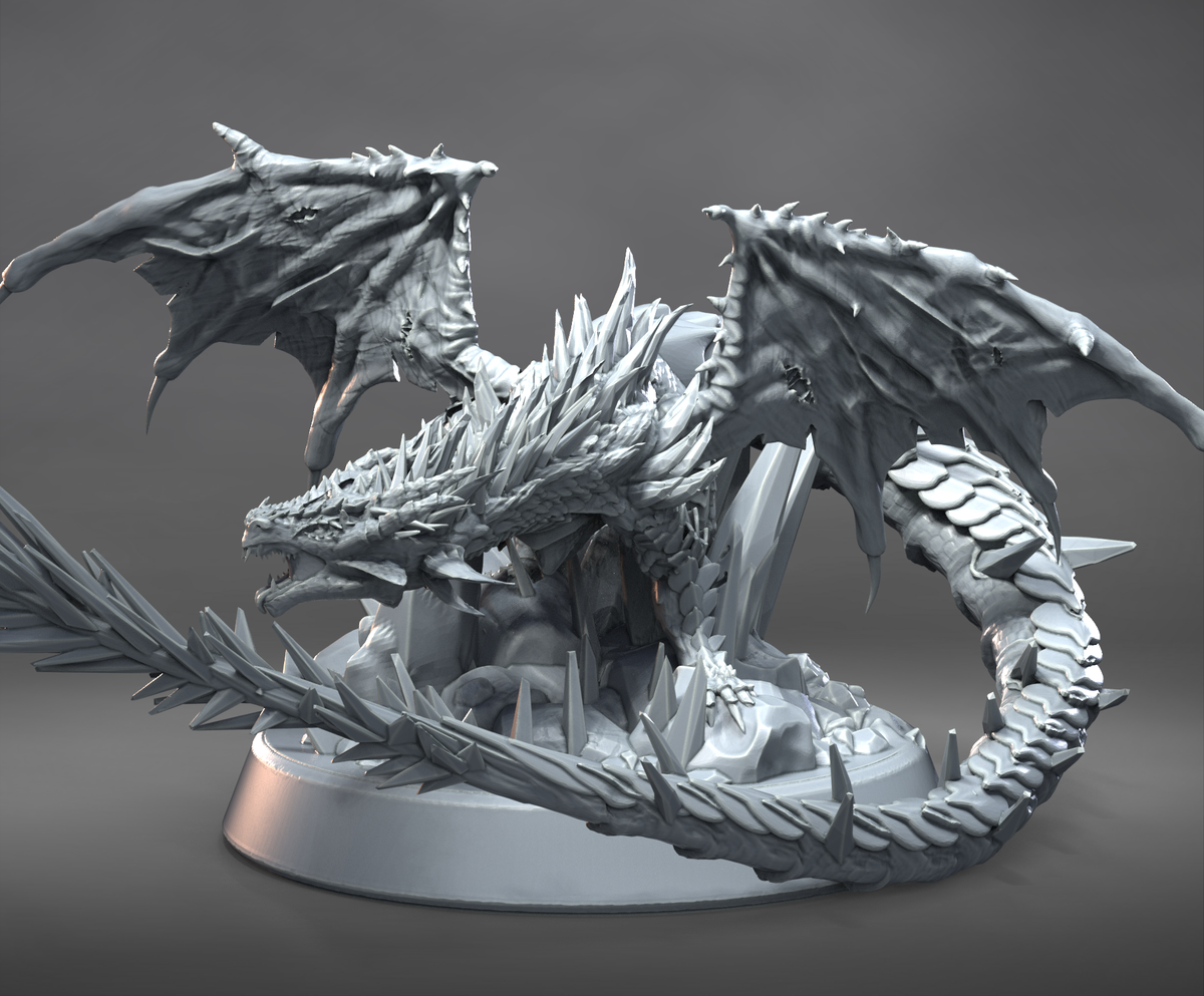 ICE DRAGON resin figure