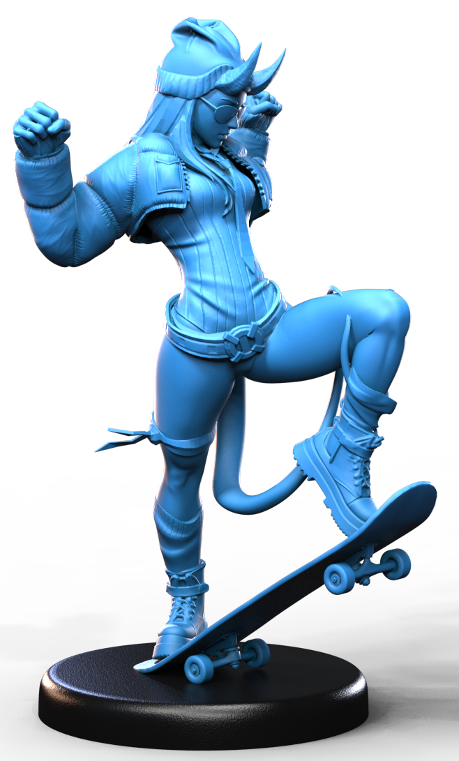 Luci Kickflip - Broken Sword Miniatures 3D printed figure
