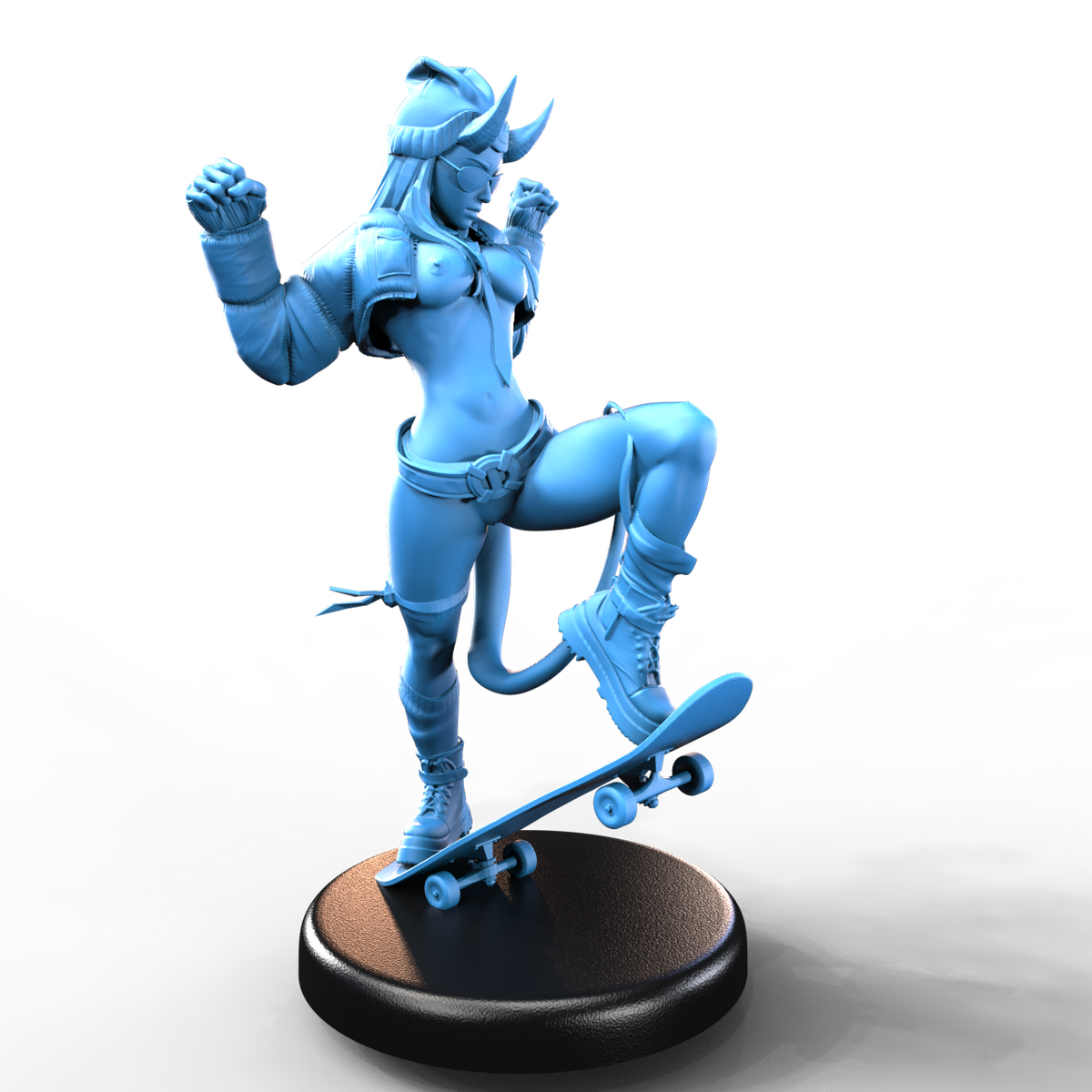 Luci Kickflip resin figure