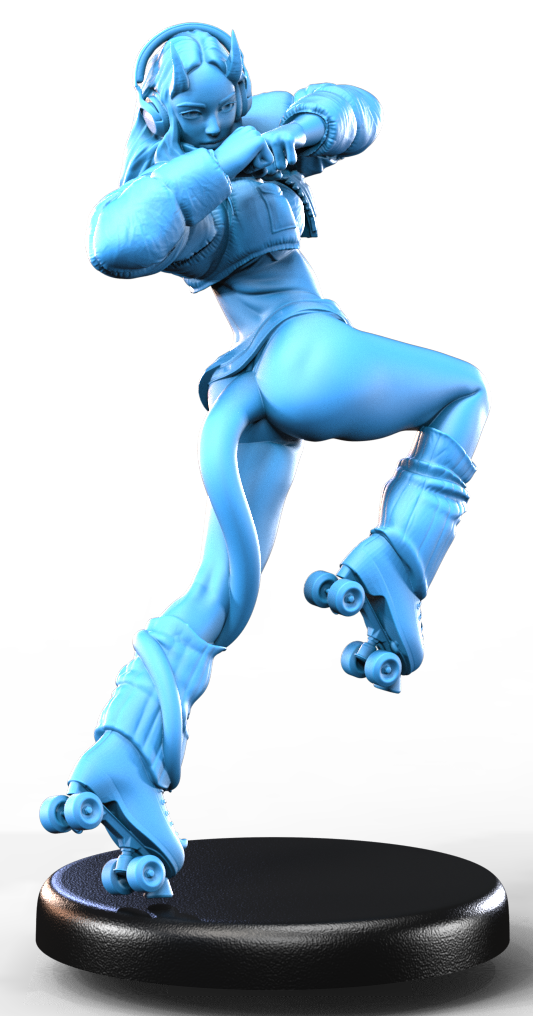 Mimi Flamekick resin figure