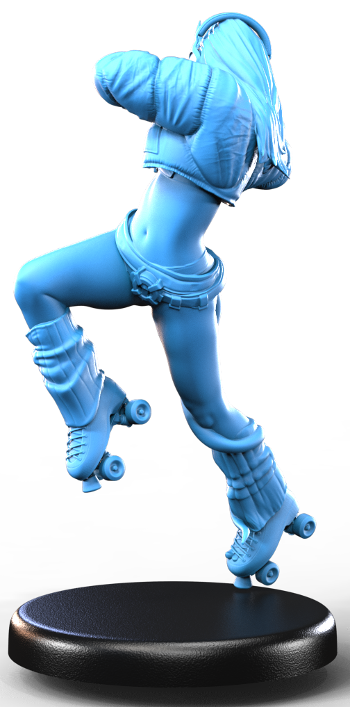 Mimi Flamekick resin figure