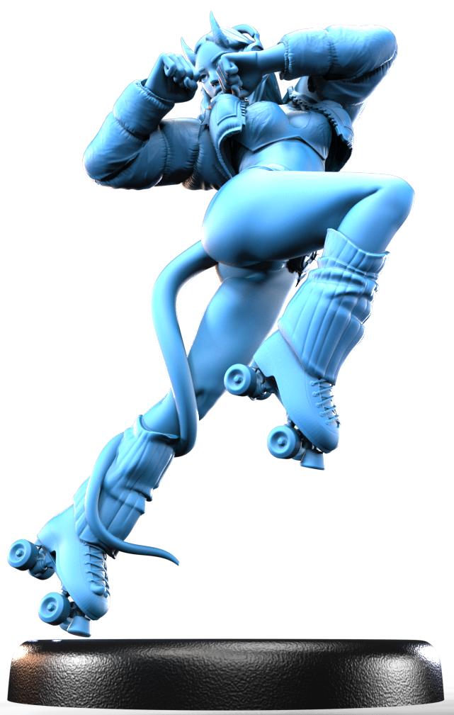 Mimi Flamekick resin figure