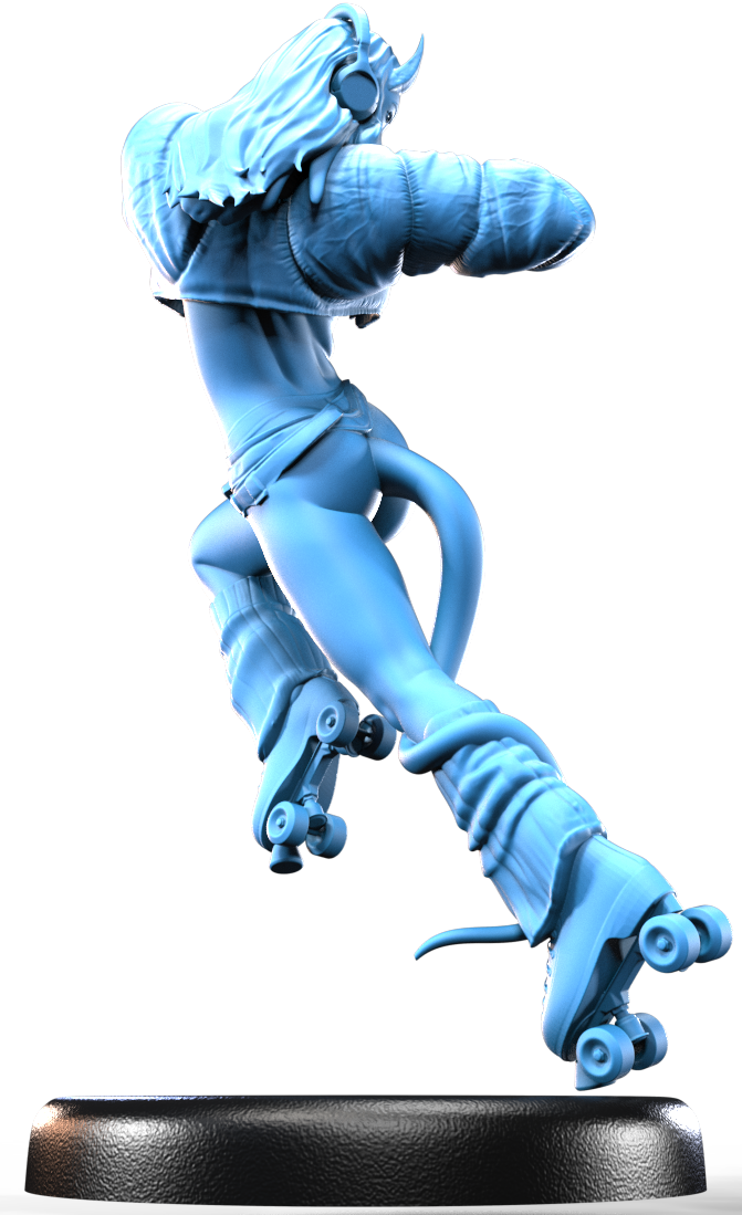Mimi Flamekick resin figure