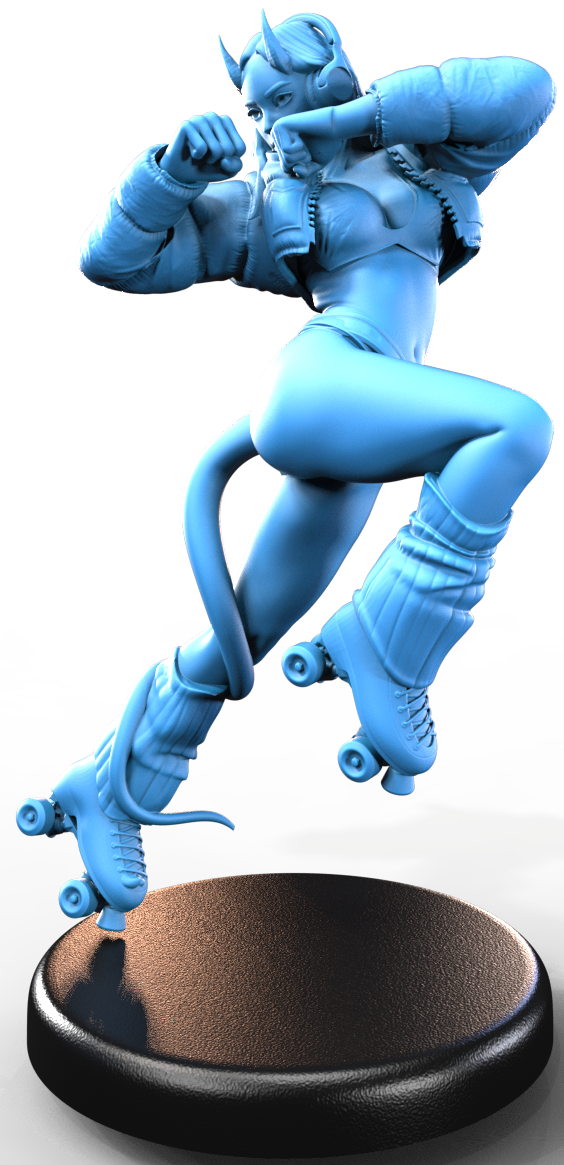 Mimi Flamekick resin figure
