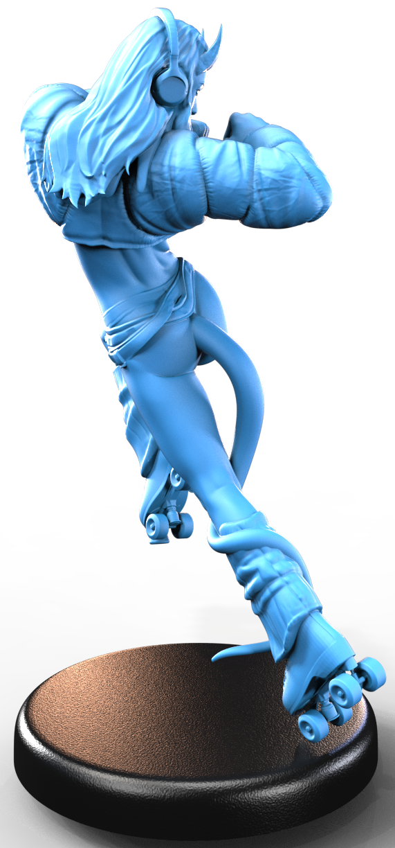 Mimi Flamekick resin figure
