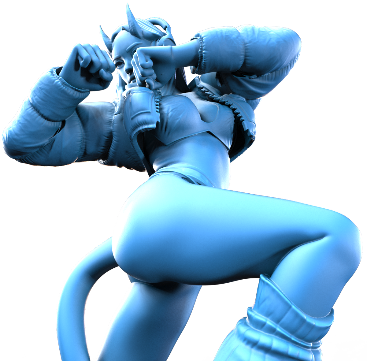 Mimi Flamekick resin figure