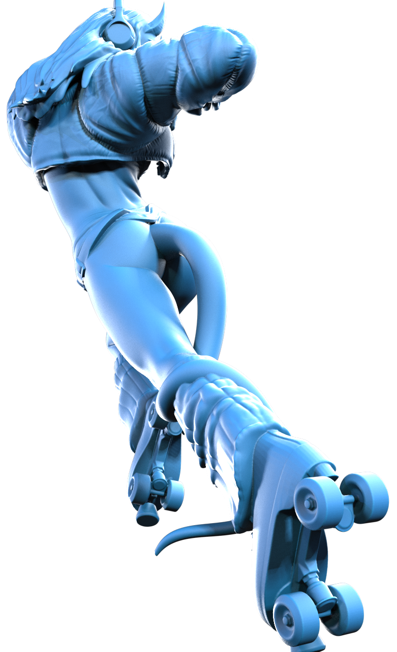 Mimi Flamekick resin figure