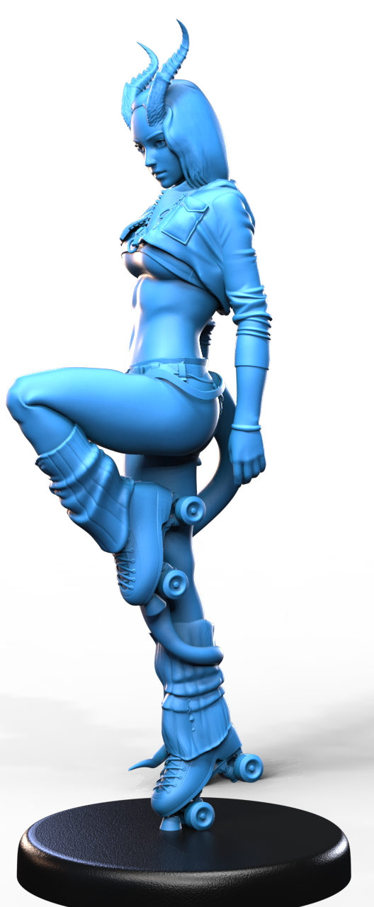 Nyx Rollfire resin figure
