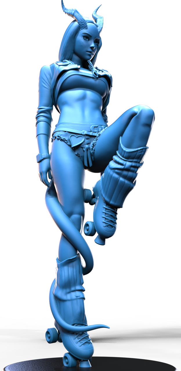Nyx Rollfire resin figure