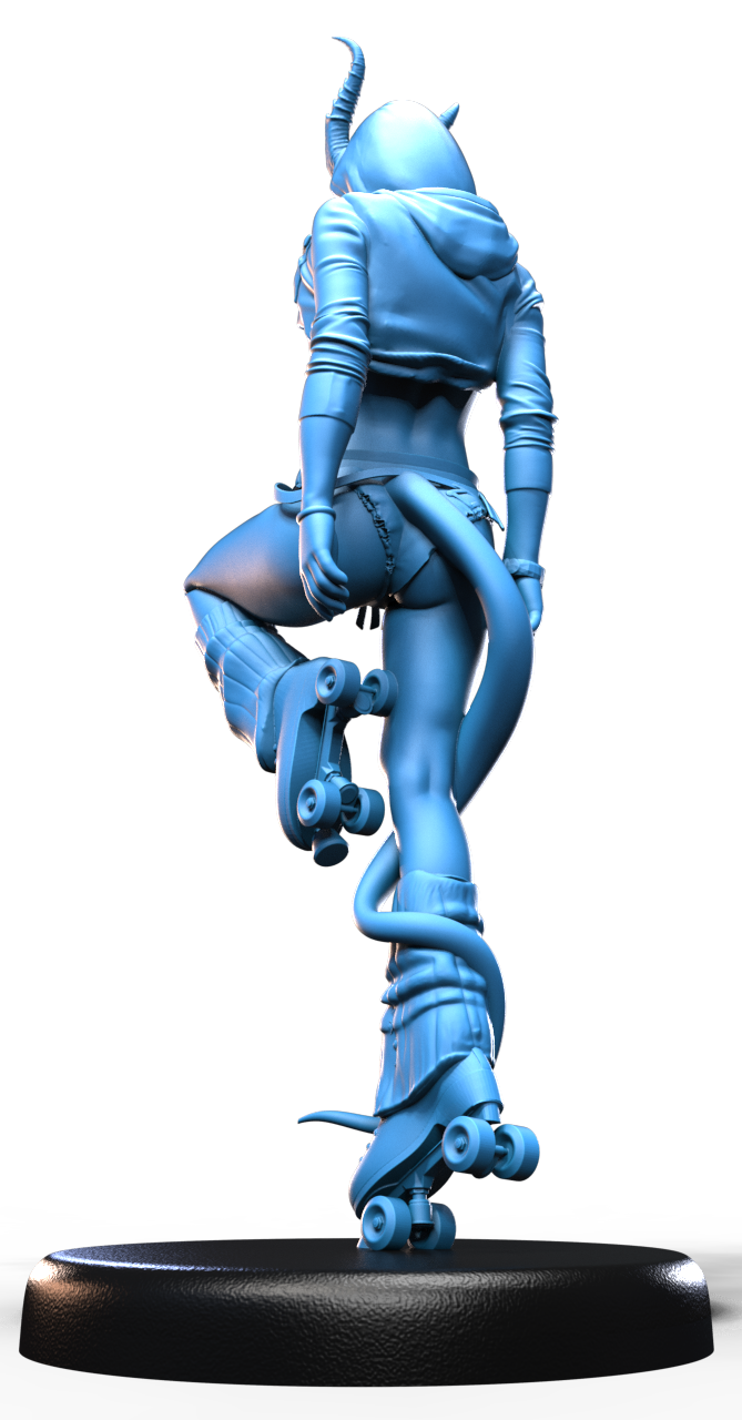 Nyx Rollfire resin figure