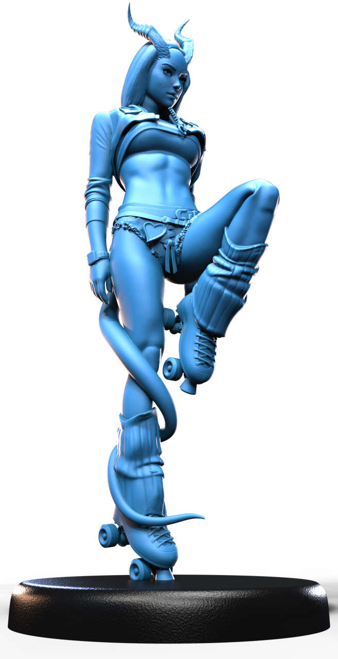 Nyx Rollfire resin figure