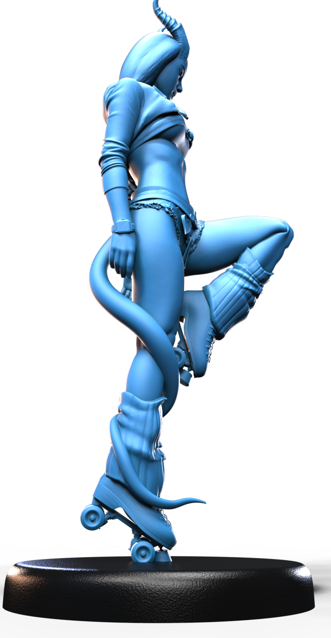 Nyx Rollfire resin figure