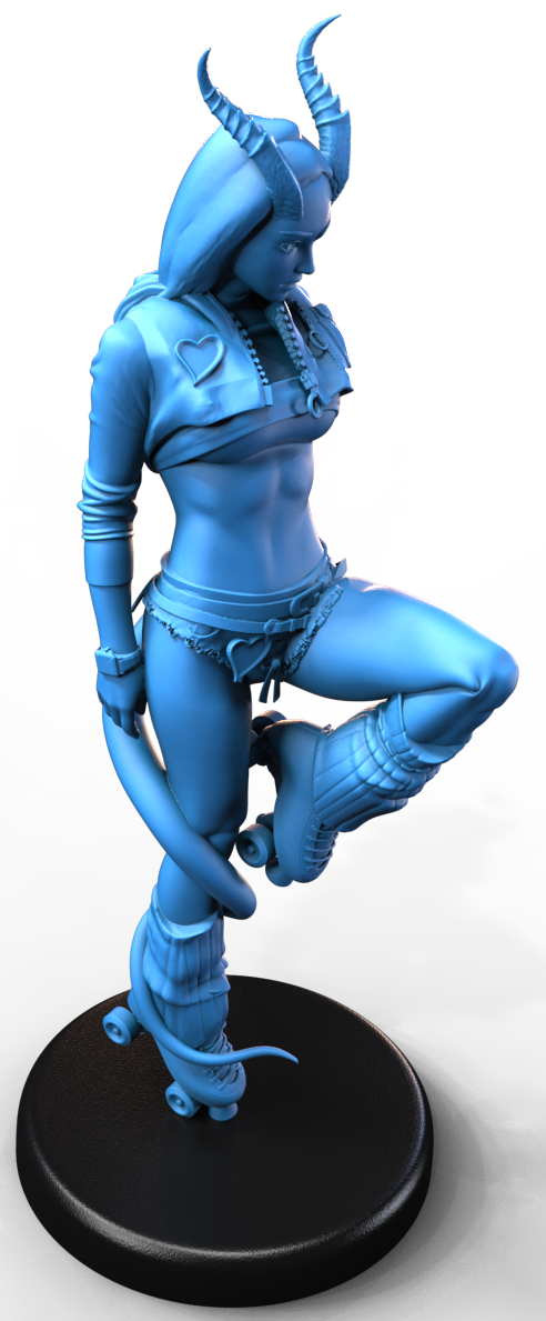 Nyx Rollfire resin figure