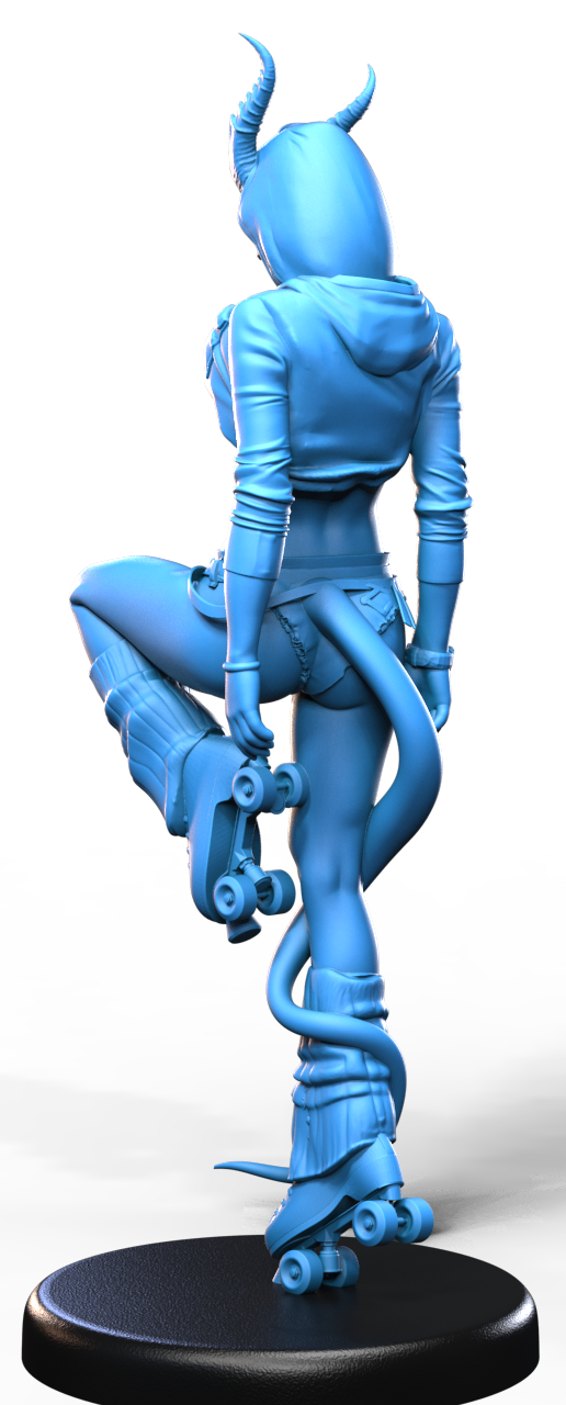 Nyx Rollfire resin figure